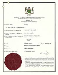Ontario Apostille